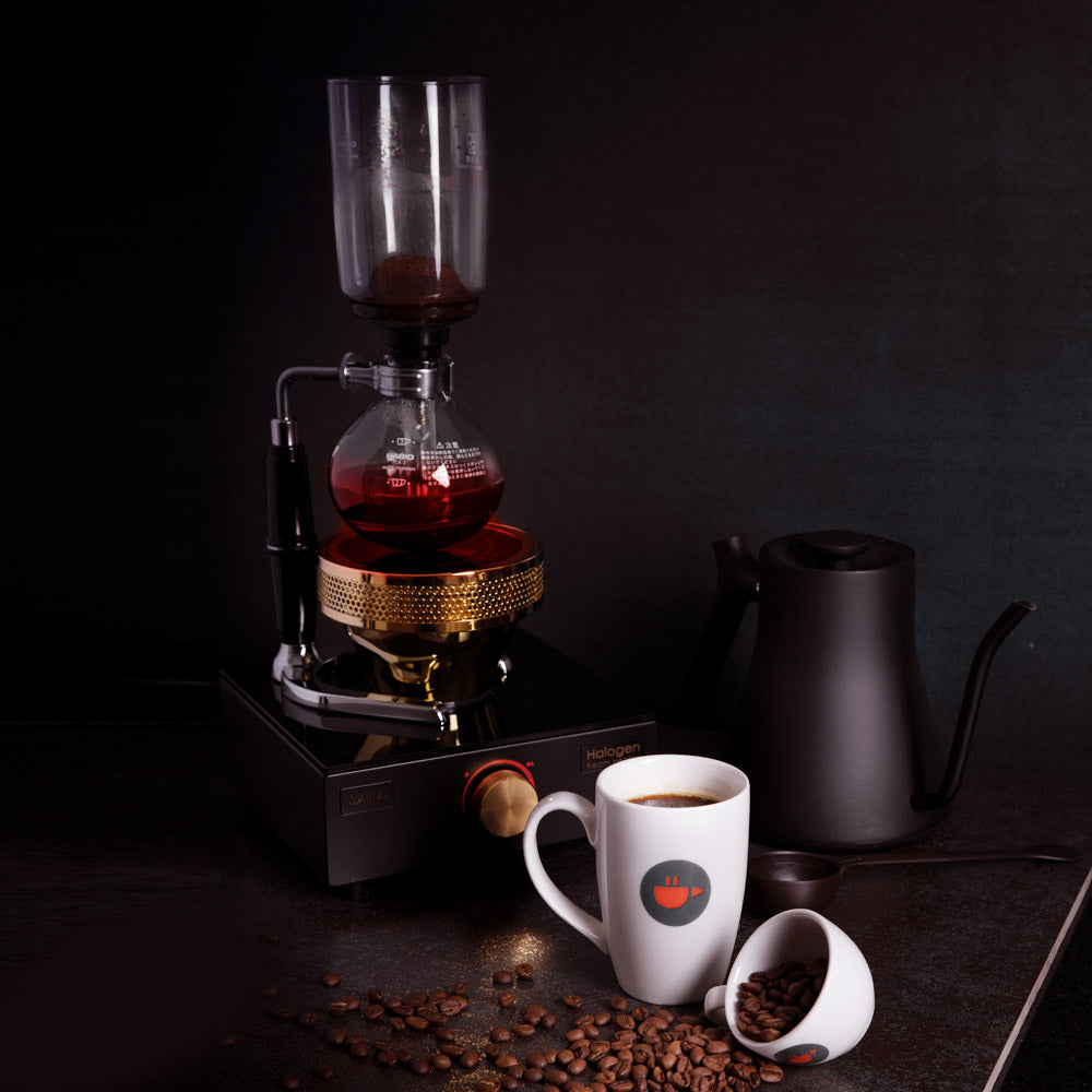 Coffee brewing and mug - The Caffeine Baar