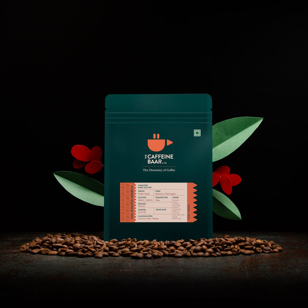 Coffee packet of Naturals arabica coffee beans - The Caffeine Baar
